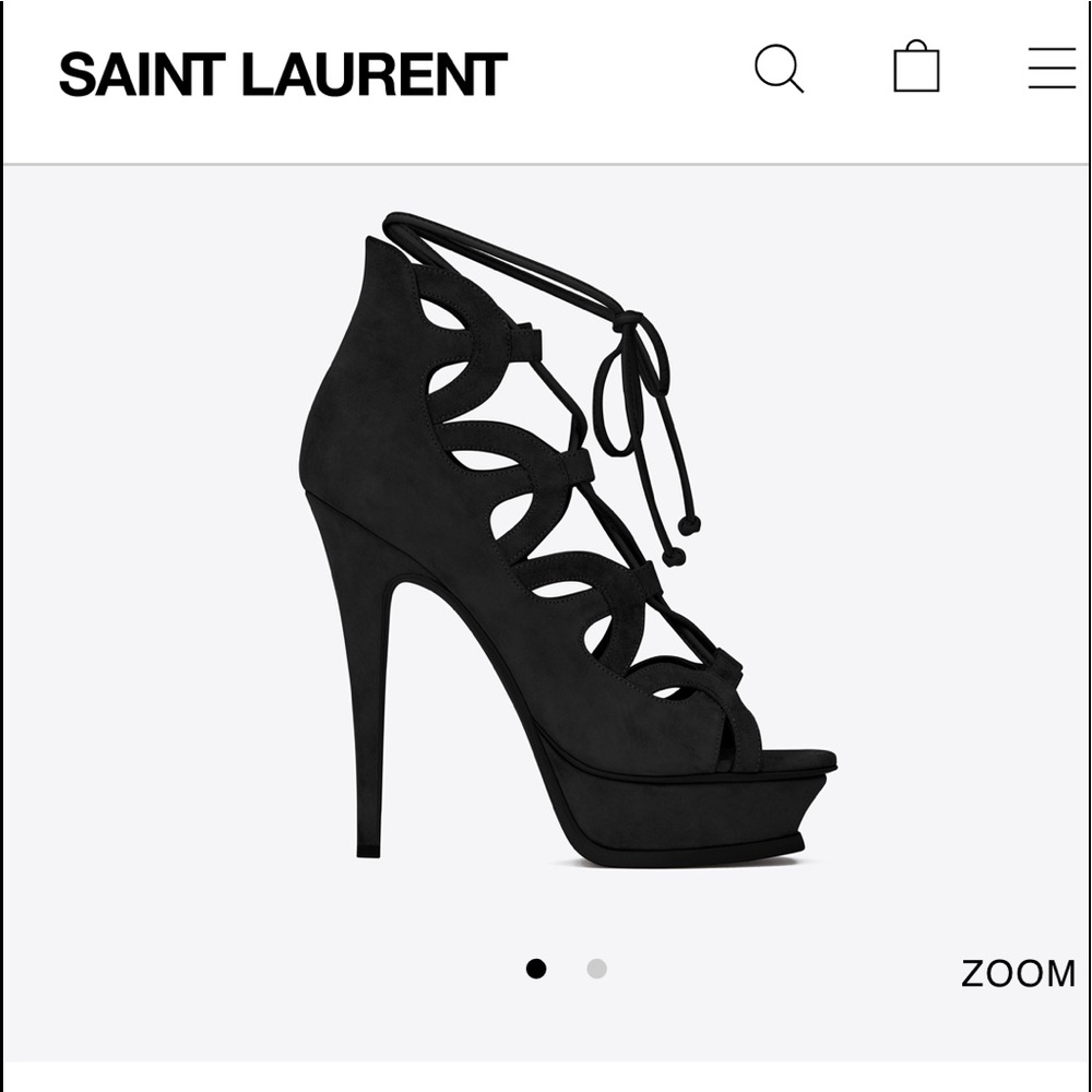 Saint Laurent suede Tribute sixteen platform-7